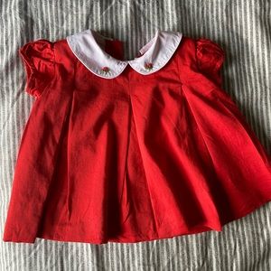 The Proper Peony a Classic Pleat Red Tulip Dress